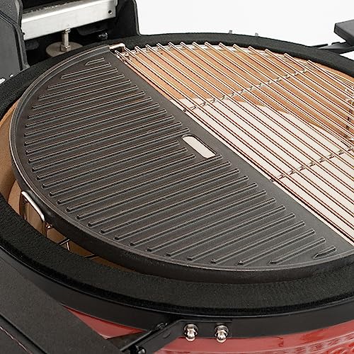 Kamado Joe Reversible Cast Iron Grill Griddle Black