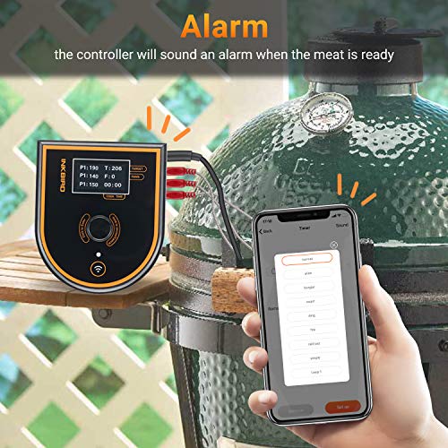 Inkbird Wifi Bluetooth BBQ Temperature Controller ISC-007BW with 3 Probes