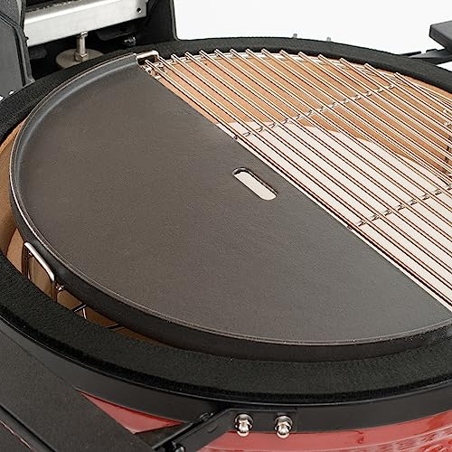 Kamado Joe Reversible Cast Iron Grill Griddle Black
