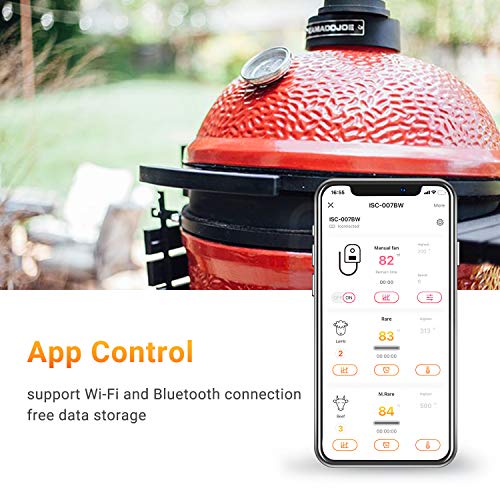 Inkbird Wifi Bluetooth BBQ Temperature Controller ISC-007BW with 3 Probes