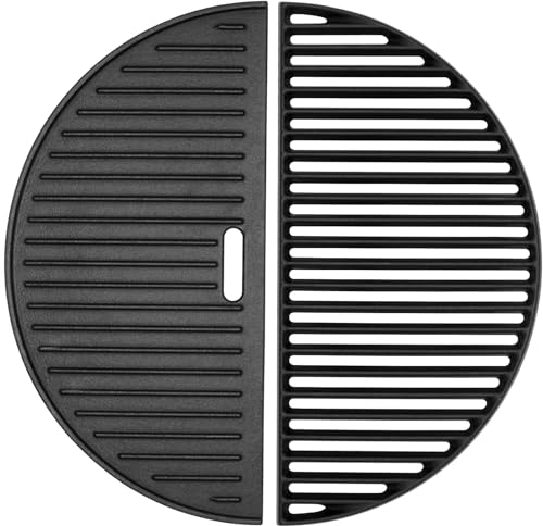 18" Half Moon Cooking Grate for Kamado Joe, Big Green Egg & Vision Grill