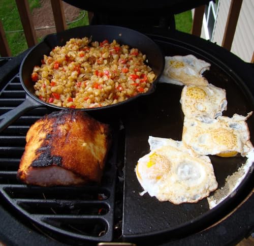 18" Half Moon Cooking Grate for Kamado Joe, Big Green Egg & Vision Grill