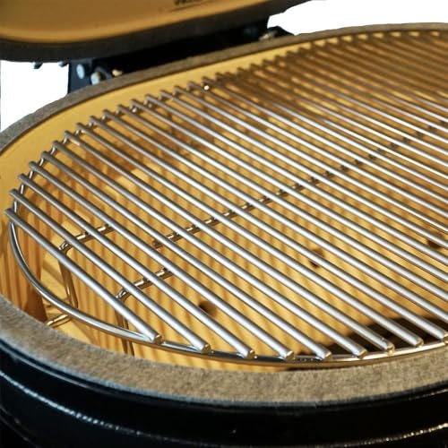 Primo Oval XL 400 Ceramic Kamado Grill - Stainless Grates