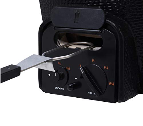 Large Black Bundle: VISION Grills Ceramic Kamado