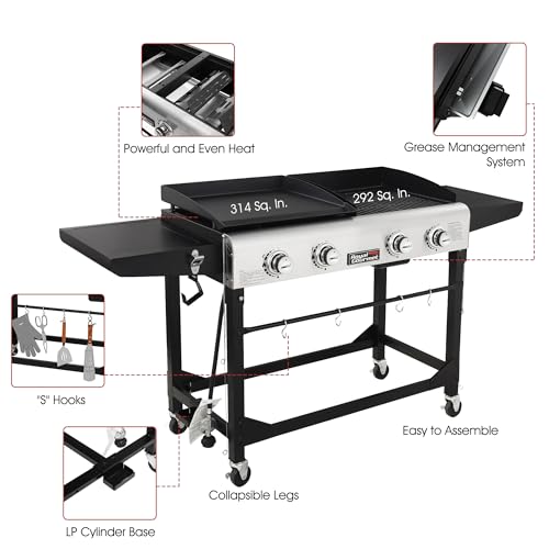 Royal Gourmet GD401 Combo Grill & Griddle Outdoor Set