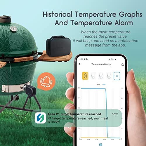 Smart BBQ Smoker Temperature Controller with 4 Probes