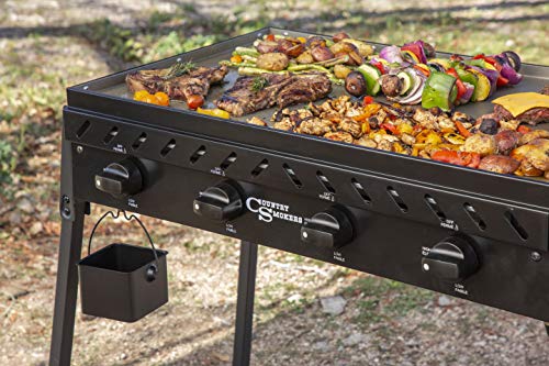 Highland 4-Burner Portable Griddle for Country Smokers