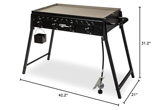 Highland 4-Burner Portable Griddle for Country Smokers