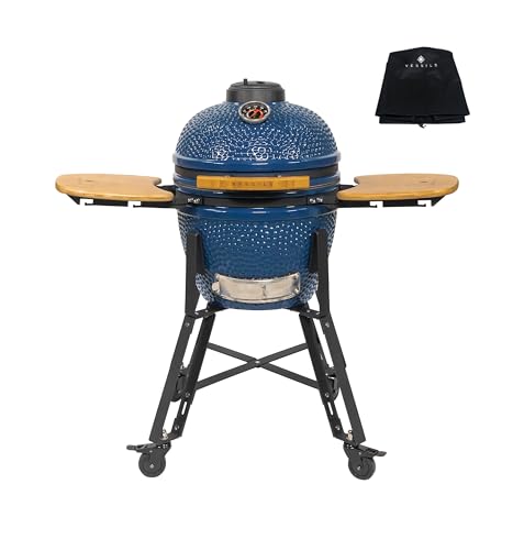 VESSILS Classic 18" Kamado Charcoal Grill with Thermometer