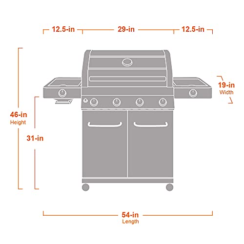 Monument Grills 4-Burner Propane Gas BBQ Grill