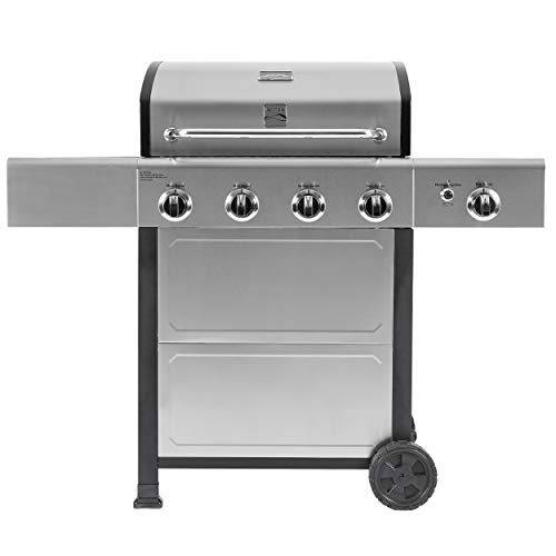 Kenmore 4-Burner Gas BBQ Grill, Cast Iron Grates
