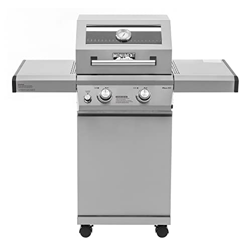 Monument Grills 2-Burner Stainless Steel Gas BBQ Grill