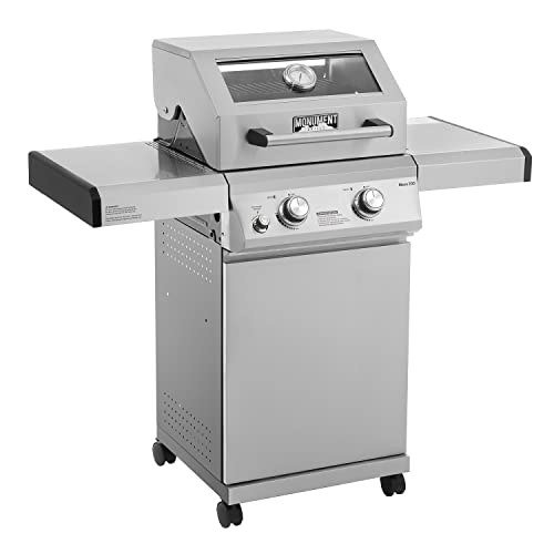 Monument Grills 2-Burner Stainless Steel Gas BBQ Grill