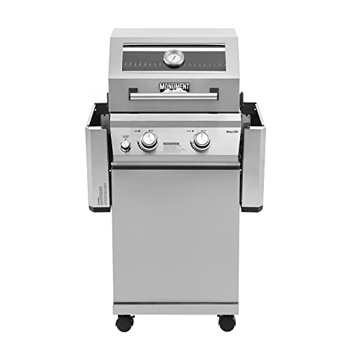 Monument Grills 2-Burner Stainless Steel Gas BBQ Grill