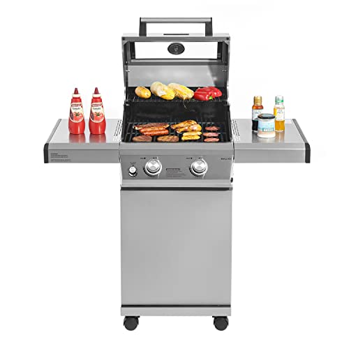 Monument Grills 2-Burner Stainless Steel Gas BBQ Grill