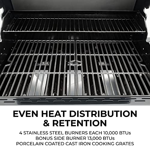 Kenmore 4-Burner Gas BBQ Grill, Cast Iron Grates