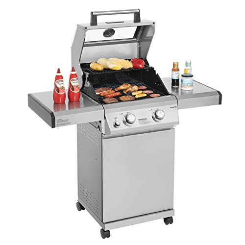 Monument Grills 2-Burner Stainless Steel Gas BBQ Grill