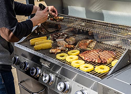 Monument 6-Burner Stainless Steel Cabinet Style Gas Grill