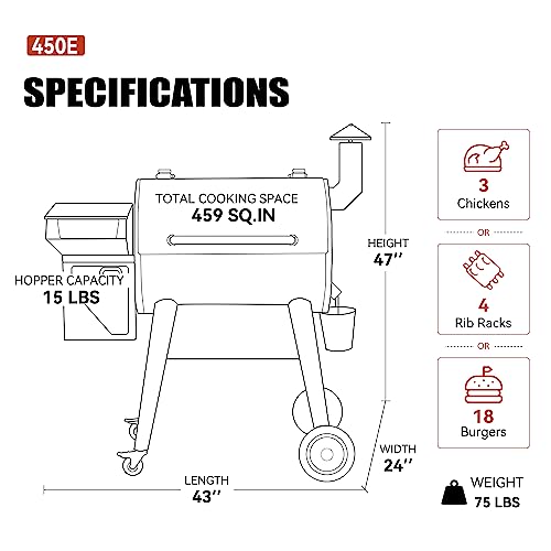 Z GRILLS 2023 Pellet Grill Smoker with PID Controller