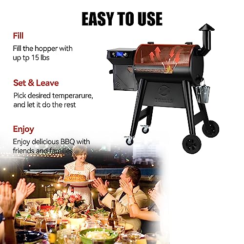 Z GRILLS 2023 Pellet Grill Smoker with PID Controller