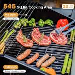 Sophia & William 4-Burner Gas BBQ Grill, Stainless Steel