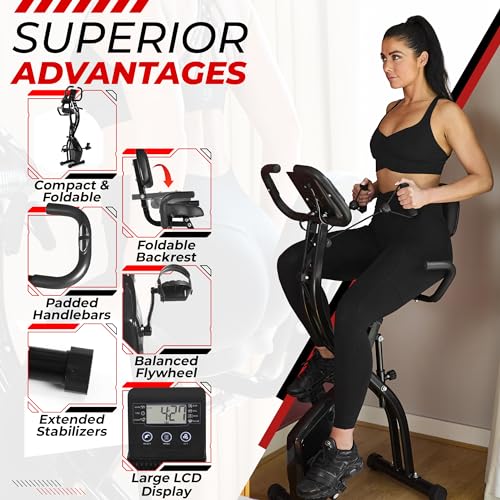 VRAi Fitness Folding Smart Indoor Cycling Exercise Bike