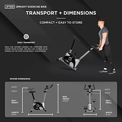 JLL® JF100 Adjustable Magnetic Resistance Exercise Bike