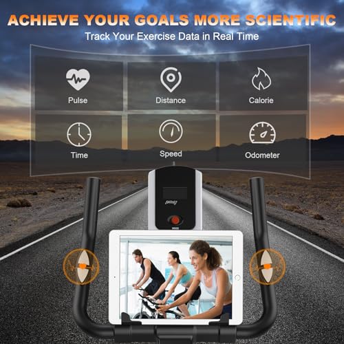 Kitopa Magnetic Resistance Exercise Bike with Comfortable Seat