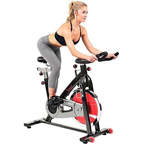 Sunny Health Exercise Bike - Ergonomic Design, Cardio Workout