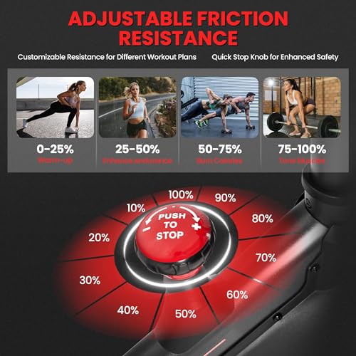 Yaheetech Indoor Cycling Bike for Home Gym, Comfortable Seat