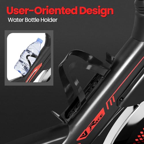 Yaheetech Indoor Cycling Bike for Home Gym, Comfortable Seat