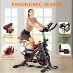 Jupgod Indoor Cycling Bike with Silent Flywheel