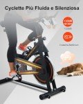 UREVO Indoor Exercise Bike with 10kg Flywheel and 260LBS Weight Capacity