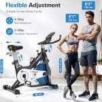 LABGREY Indoor Cycling Exercise Bike with Heart Rate Sensor