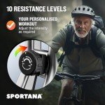 SPORTANA® Eagle 2 Foldable Exercise Bike | 10 Resistance Levels