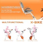 HOMCOM 2-in-1 Foldable Recumbent Exercise Bike, 8-Level Resistance
