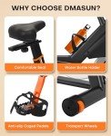 DMASUN Magnetic Exercise Bike with Adjustable Resistance