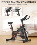 DMASUN Magnetic Exercise Bike with Adjustable Resistance