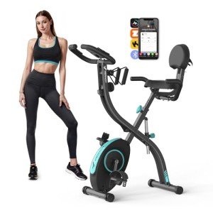 Foldable 4 in 1 Exercise Bike with App