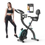 Foldable 4 in 1 Exercise Bike with App