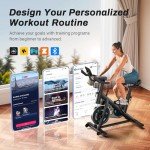 MERACH Indoor Exercise Bike with App & LCD Display