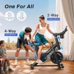 MERACH Indoor Exercise Bike with App & LCD Display
