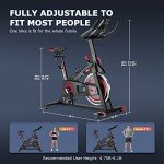 Wenoker Indoor Exercise Spin Bike with LCD Display
