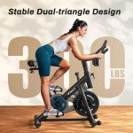 MERACH Indoor Exercise Bike with App & LCD Display