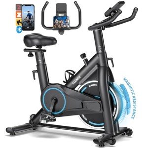 Indoor Cycling Exercise Bike with Digital Display & Tablet Holder