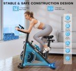 Indoor Cycling Exercise Bike with Digital Display & Tablet Holder