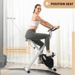 SPORTNOW Folding Exercise Bike with Magnetic Resistance