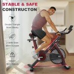 Decorcn Magnetic Resistance Exercise Bike with APP