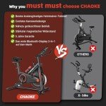 CHAOKE Magnetic Indoor Cycling Bike - Ultra Quiet & Adjustable