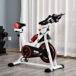 HOMCOM Indoor Exercise Bike with 8kg Flywheel